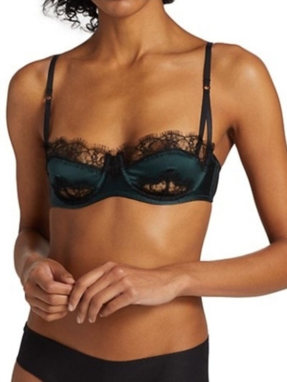 KIKI DE MONTPARNASSE LACE INSET BALCONETTE BRA 34D